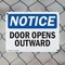 Signmission Door Opens Outward, 24 in W x Rectangle, Plastic OS-2PACK-NS-P-1824-L-11517 - alternate 4